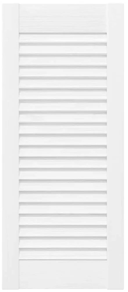 vidaXL Πόρτα ντουλαπιού Louvred Design Λευκό 69x29,5 cm