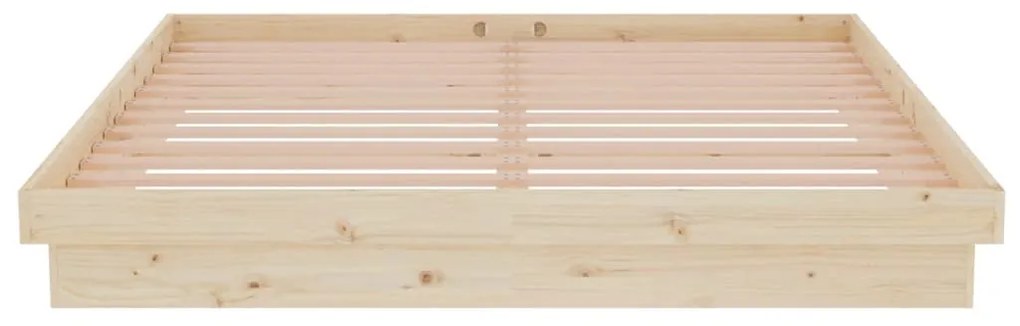 vidaXL Σκελετός Κρεβατιού Χωρίς Στρώμα 160x200 εκ Μασίφ Ξύλο