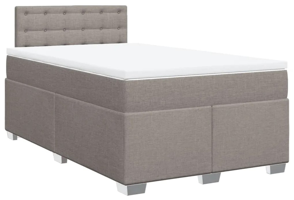 ΚΡΕΒΑΤΙ BOXSPRING ΜΕ ΣΤΡΩΜΑ TAUPE 120X190 ΕΚ. ΥΦΑΣΜΑΤΙΝΟ 3285845