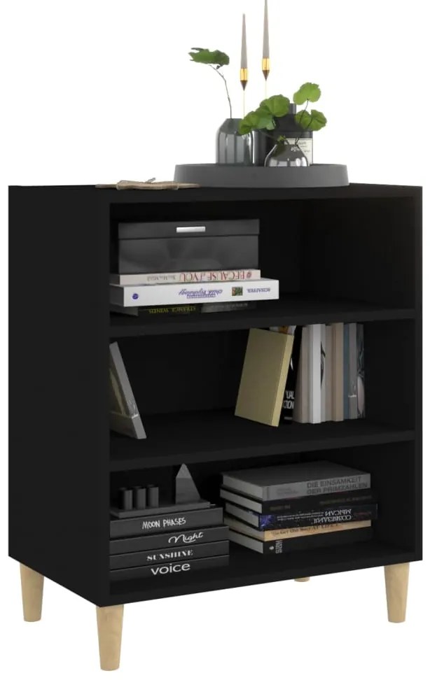 vidaXL Ραφιέρα Μαύρη 57 x 35 x 70 εκ. από Μοριοσανίδα