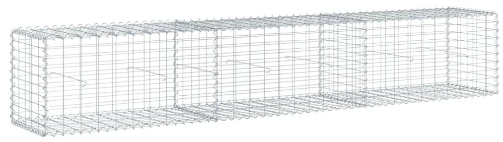 vidaXL Συρματοκιβώτιο με Κάλυμμα 300x50x50 εκ. από Γαλβανισμένο Χάλυβα