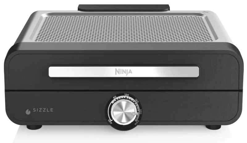 Ηλεκτρική ψησταριά Ninja GR101EU, 1450W, 28x37 cm, Γρήγορη θέρμανση, 60-260C, 2 πλάκες, Μαύρο