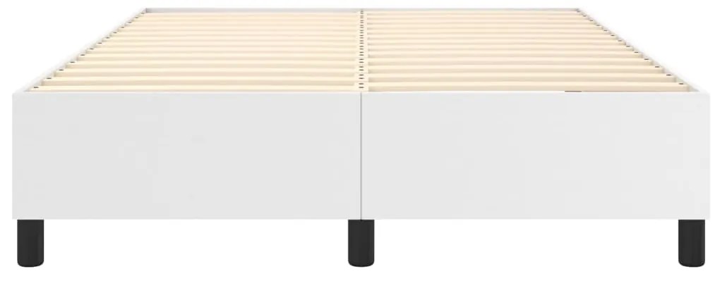vidaXL Πλαίσιο Κρεβατιού Λευκό 140x200 εκ. από Συνθετικό Δέρμα