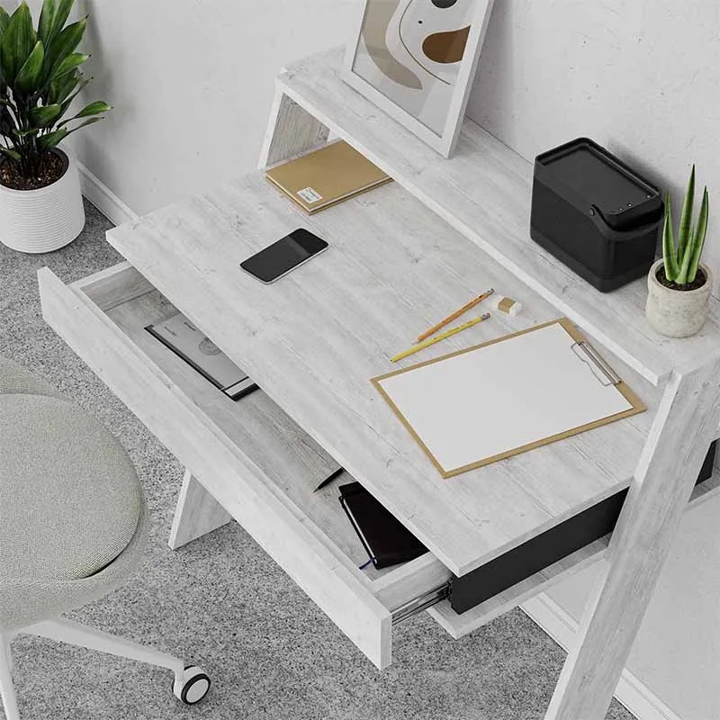 ΓΡΑΦΕΙΟ ΕΡΓΑΣΙΑΣ COWORK MEGAPAP ΧΡΩΜΑ ΛΕΥΚΟ ΑΝΤΙΚΕ 94X50X91ΕΚ.