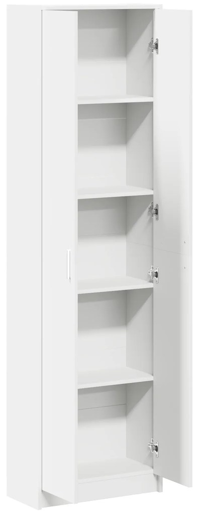 vidaXL ντουλάπα  Λευκή 55x25x189 εκ. από επεξεργασμένο ξύλο