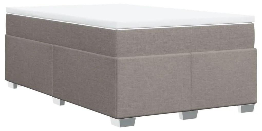 ΚΡΕΒΑΤΙ BOXSPRING ΜΕ ΣΤΡΩΜΑ TAUPE 120X190 ΕΚ. ΥΦΑΣΜΑΤΙΝΟ 3285120