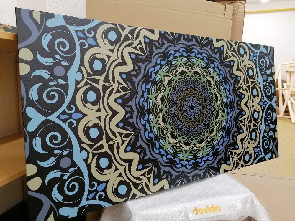 Εικόνα αφηρημένη Mandala σε στυλ vintage - 120x60