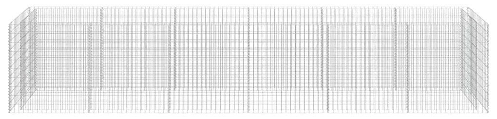 vidaXL Συρματοκιβώτιο-Γλάστρα Υπερυψωμένη 540x90x100 εκ. Γαλβ. Χάλυβας