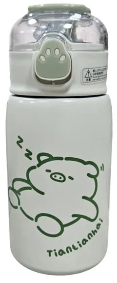 Παιδικό Θερμός 400ml με Ζωάκια & Καπάκι Πατουσάκι – Kids Thermal Bottle