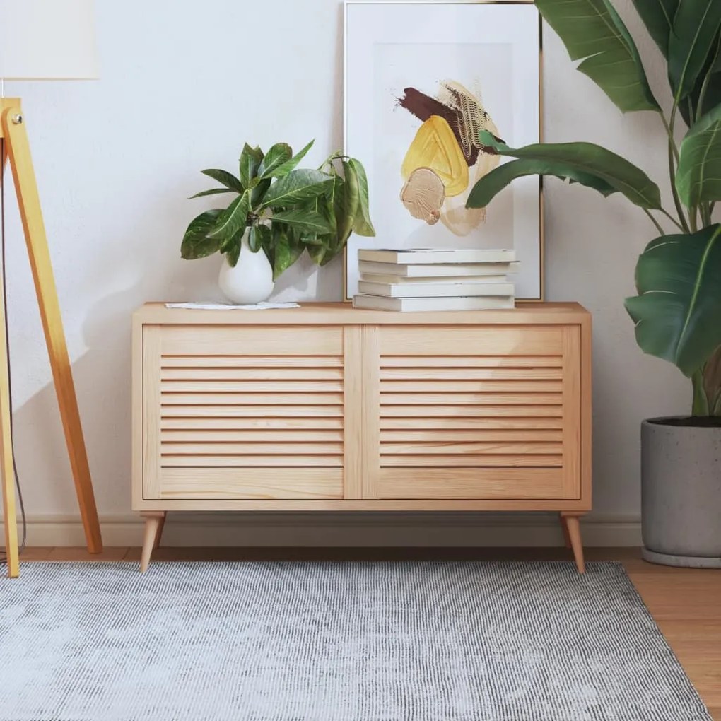 Πορτάκια με Περσίδες 2 Τεμ. 39,5x49,4 εκ. από Μασίφ Ξύλο Πεύκου