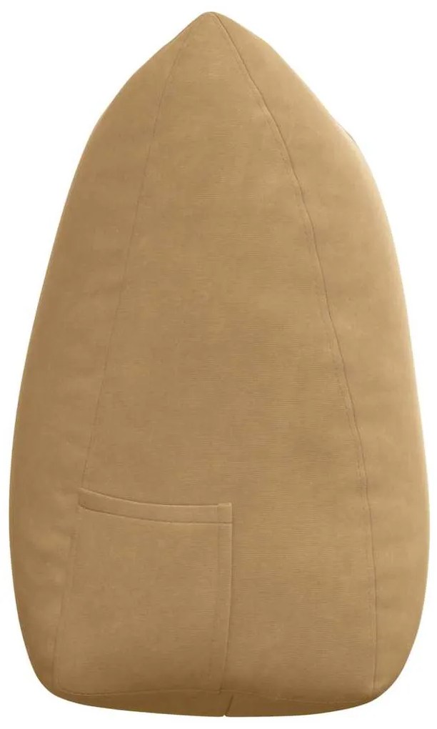 vidaXL Μαξιλάρι Πλάτης Καφέ 140 x 24 x 50 εκ Βελούδο