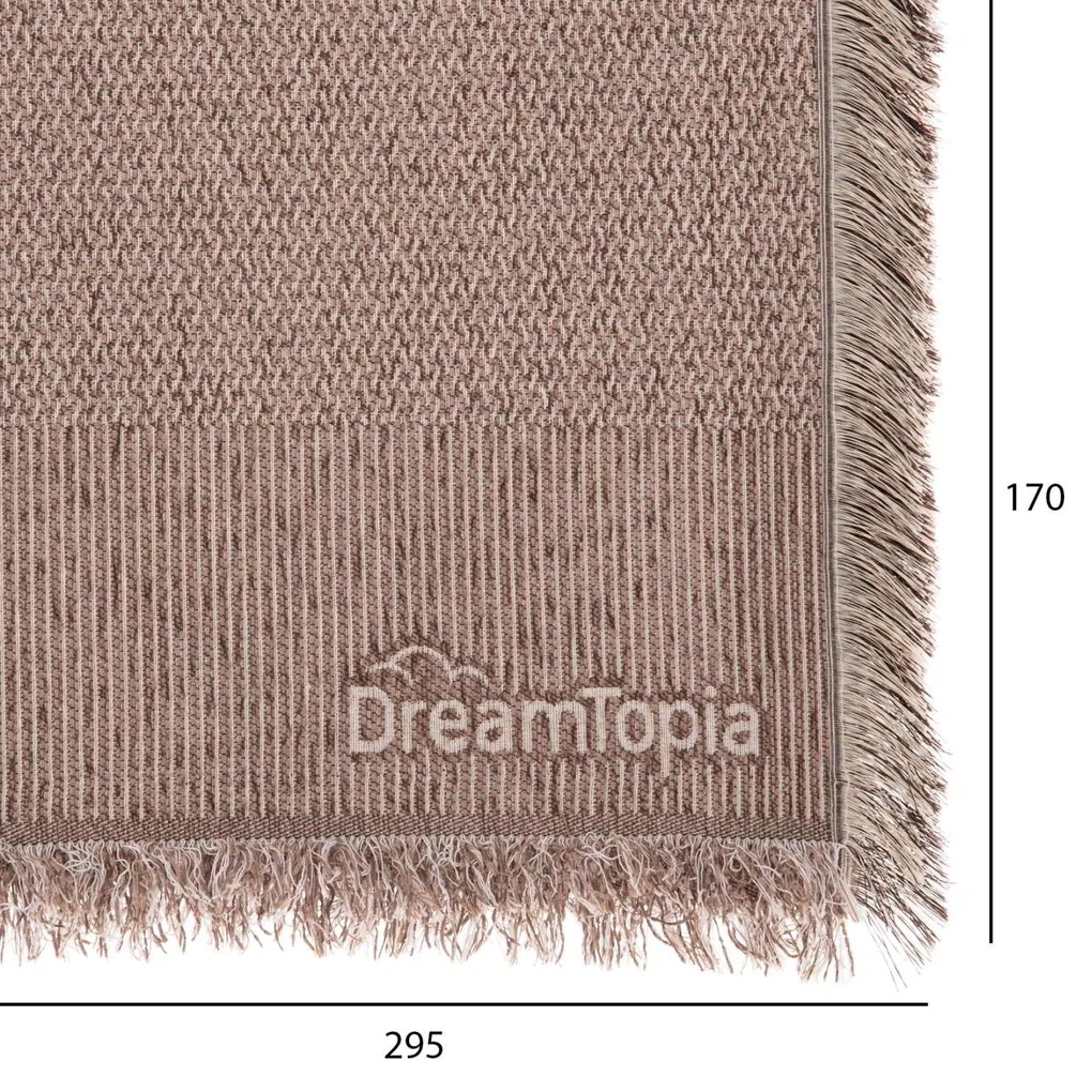 ΡΙΧΤΑΡΙ ME ΚΡΟΣΙΑ DREAMTOPIA HM12165.01 ΣΕ ΑΝΟΙΧΤΟ ΚΑΦΕ ΧΡΩΜΑ 295X170εκ.