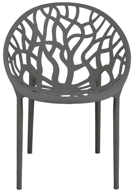 Καρέκλα - Πολυθρόνα Daren pp σε ανθρακί απόχρωση 59x60x79,5 εκ. 59x60x79.5 εκ.