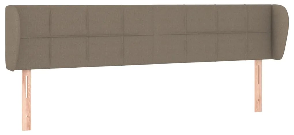 vidaXL Κεφαλάρι με Πτερύγια Taupe 183x23x78/88 εκ. Υφασμάτινο