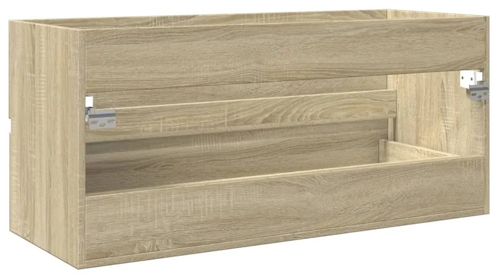 vidaXL Ντουλάπι Νιπτήρα Μπάνιου Sonoma Δρυς 100x38,5x45 εκ. Επεξ. Ξύλο