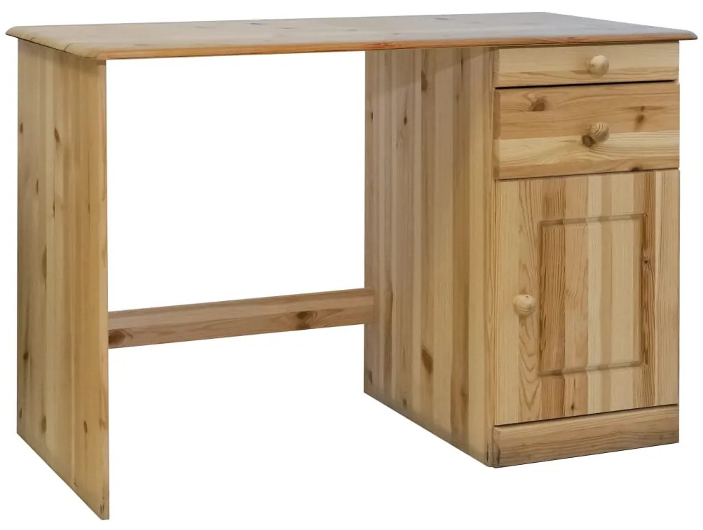 vidaXL Γραφείο με Συρτάρια 110 x 50 x 74 εκ. Μασίφ Ξύλο Πεύκου