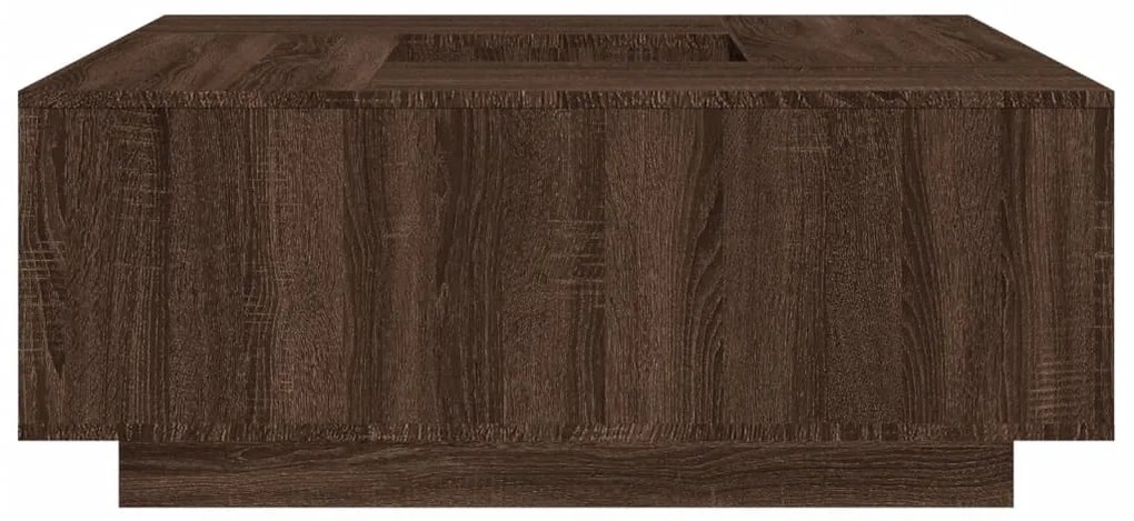vidaXL Τραπεζάκι Σαλονιού Καφέ Δρυς 100x100x40 εκ. Επεξεργασμένο Ξύλο