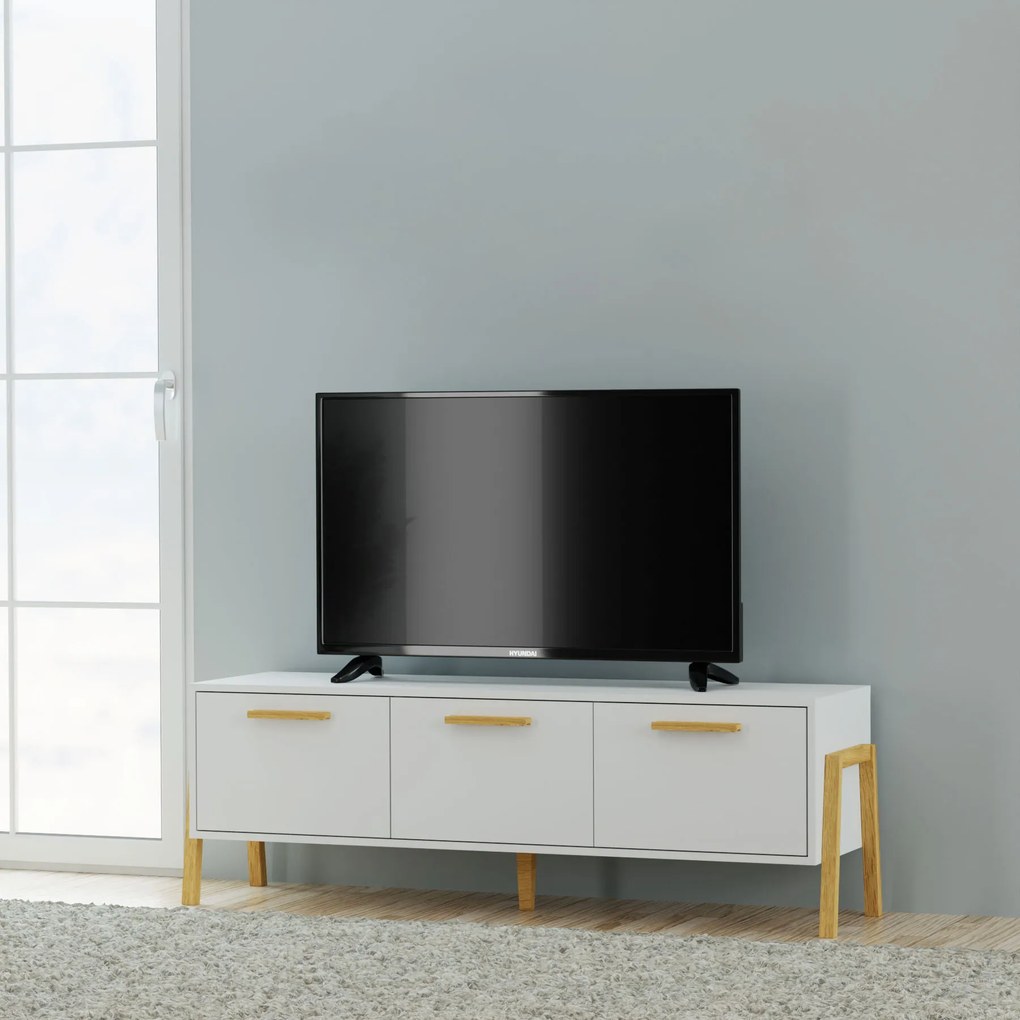 Έπιπλο Τηλεόρασης Belle Λευκό 149.5x41x49cm - TO-BELLETV3KWHITE - TO-BELLETV3KWHITE