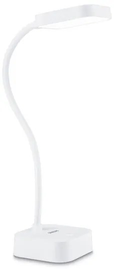 Επιτραπέζιο Φωτιστικό Led Εύκαμπτο Rock DSK211 50K IP20 Λευκό 929003241407 Philips 929003241407
