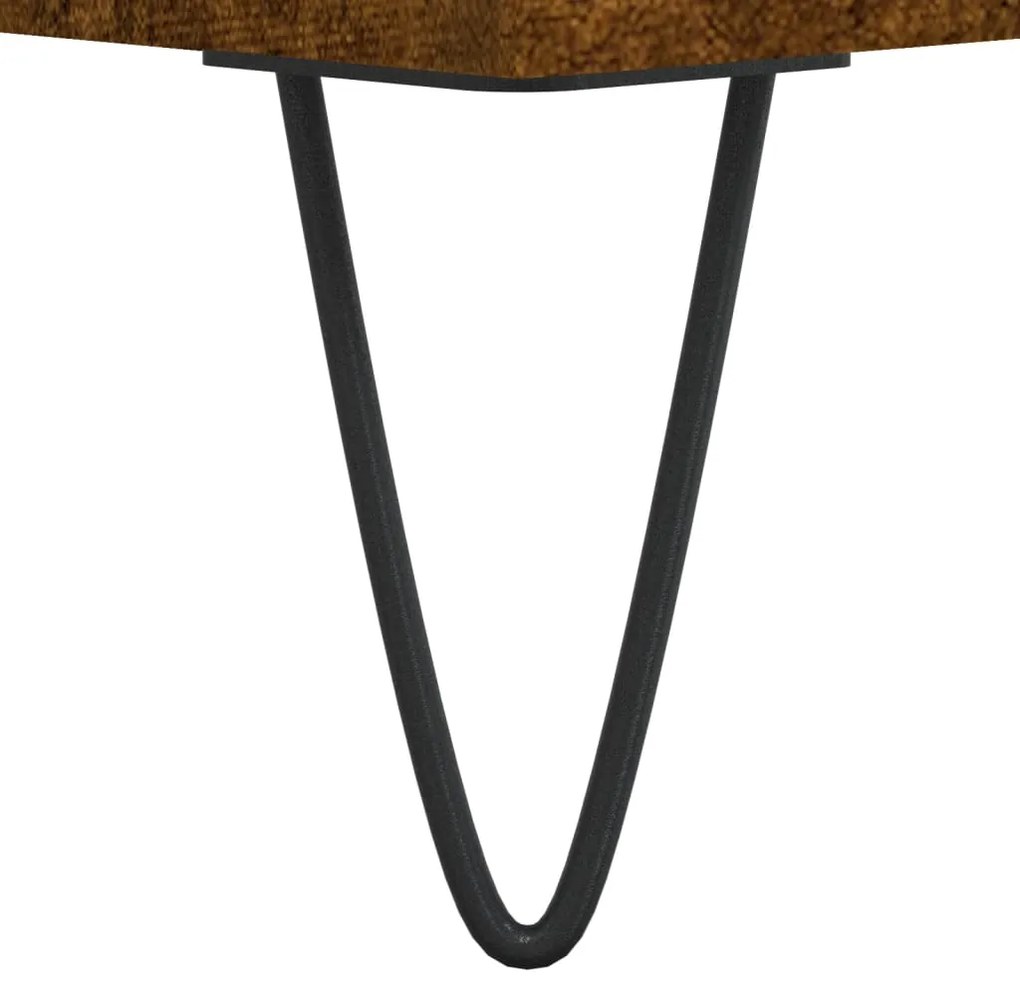 vidaXL Δισκοθήκη Καπνιστή Δρυς 85 x 38 x 48 εκ. από Επεξεργασμένο Ξύλο