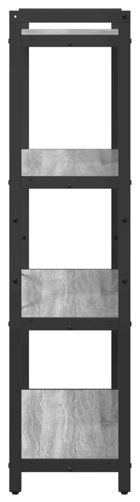 vidaXL Βιβλιοθήκη Γκρι sonoma 80 x 30 x 118 εκ Επεξεργασμένο ξύλο