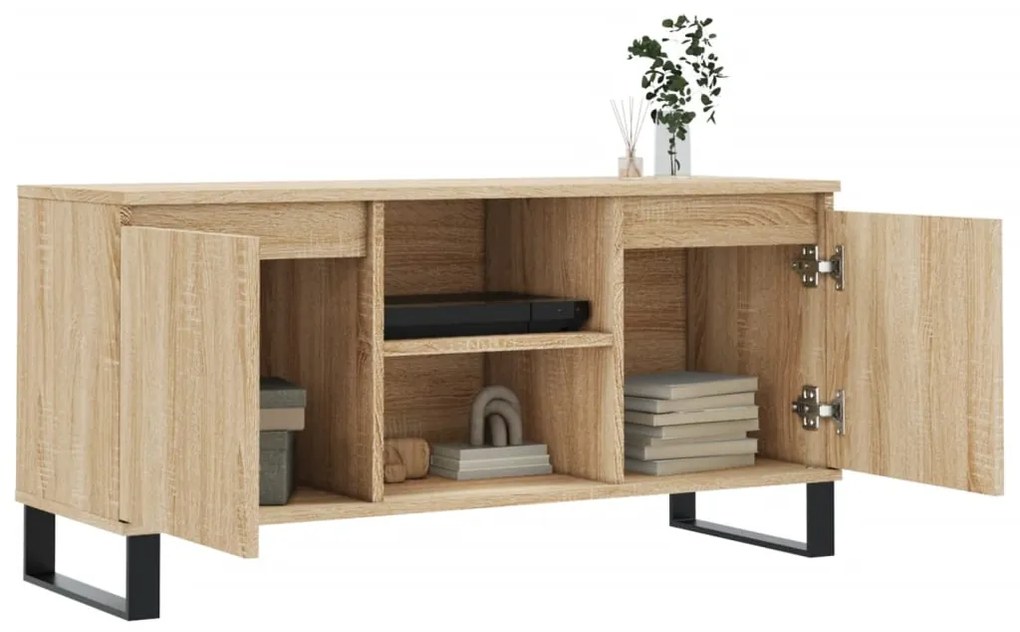 vidaXL Έπιπλο Τηλεόρασης Sonoma Δρυς 104 x 35 x 50 εκ. Επεξεργ. Ξύλο