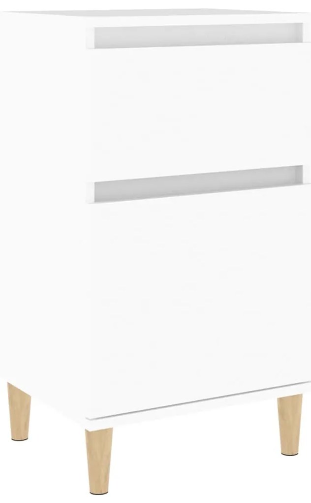 vidaXL Κομοδίνο Λευκό 40 x 35 x 70 εκ.