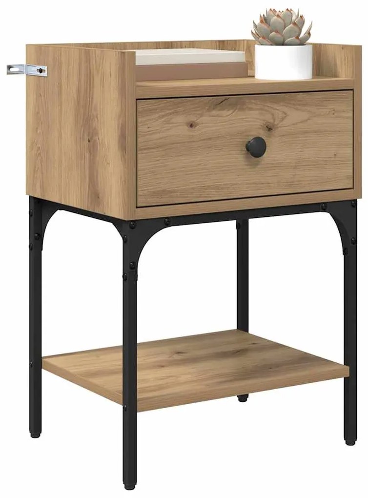 vidaXL Κομοδίνο Artisan Oak 40 x 29 x 60 εκ Επεξεργασμένο ξύλο