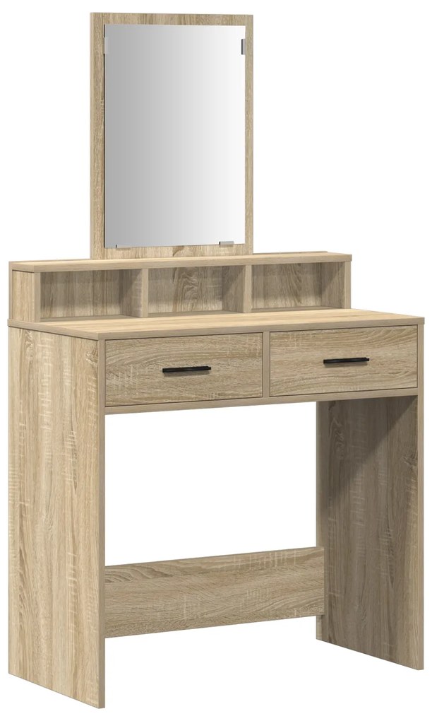 vidaXL Τουαλέτα με Συρτάρια Σονόμα Δρυς 79x41x140 εκ.