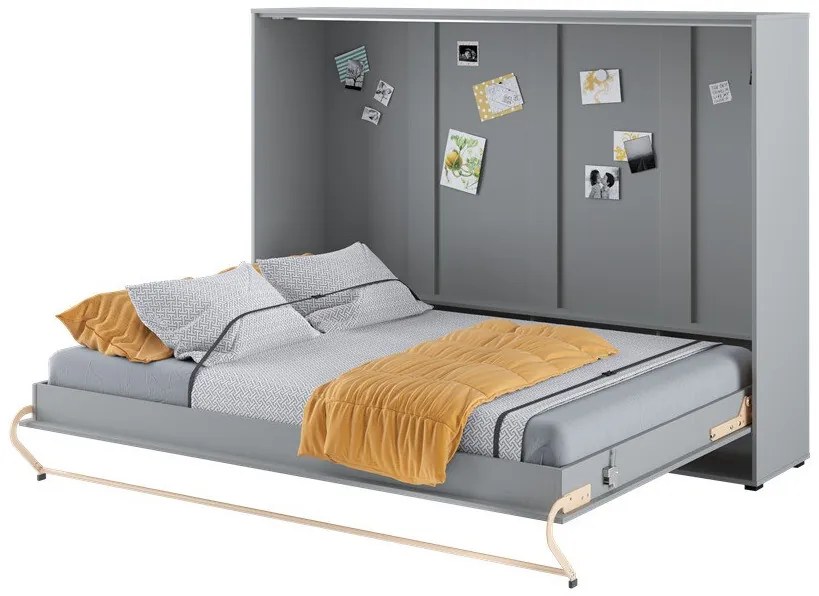 Κρεβάτι τοίχου Concept Pro Lenart AH110, 140x200, Πλαστικοποιημένη μοριοσανίδα,  Τάβλες για Κρεβάτι, 177x215x159cm