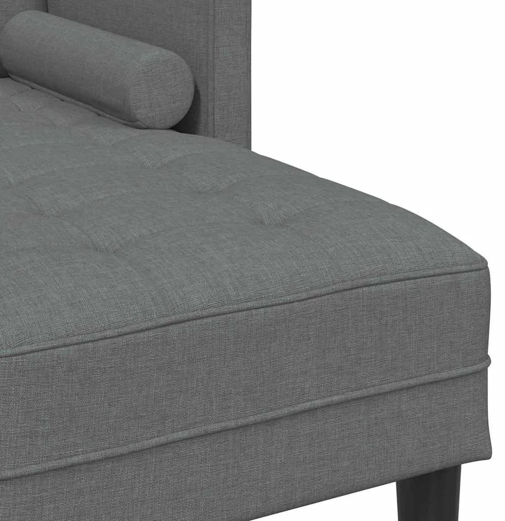 vidaXL Σετ Καναπέ Σκούρο Γκρι 173 x 131 x 67 εκ Πολυεστέρας