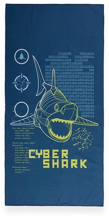 Πετσέτα Θαλάσσης Microfiber 75X150 Cyber Shark 5205495585352