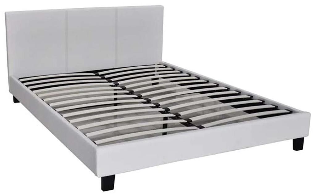 Κρεβάτι Wilton White E8055,1 213X157X89 cm Διπλό Τεχνόδερμα