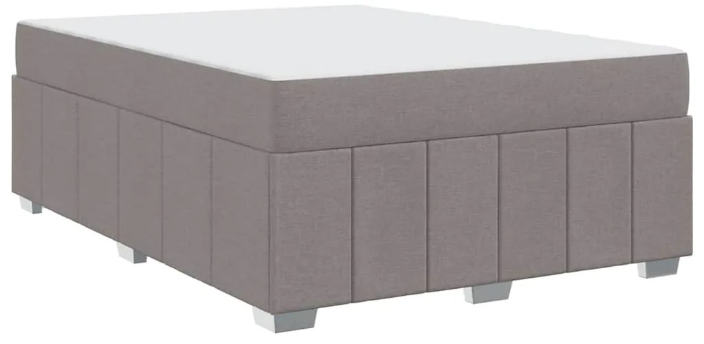 vidaXL Σκελετός Κρεβατιού Taupe 140 x 200 cm ύφασμα