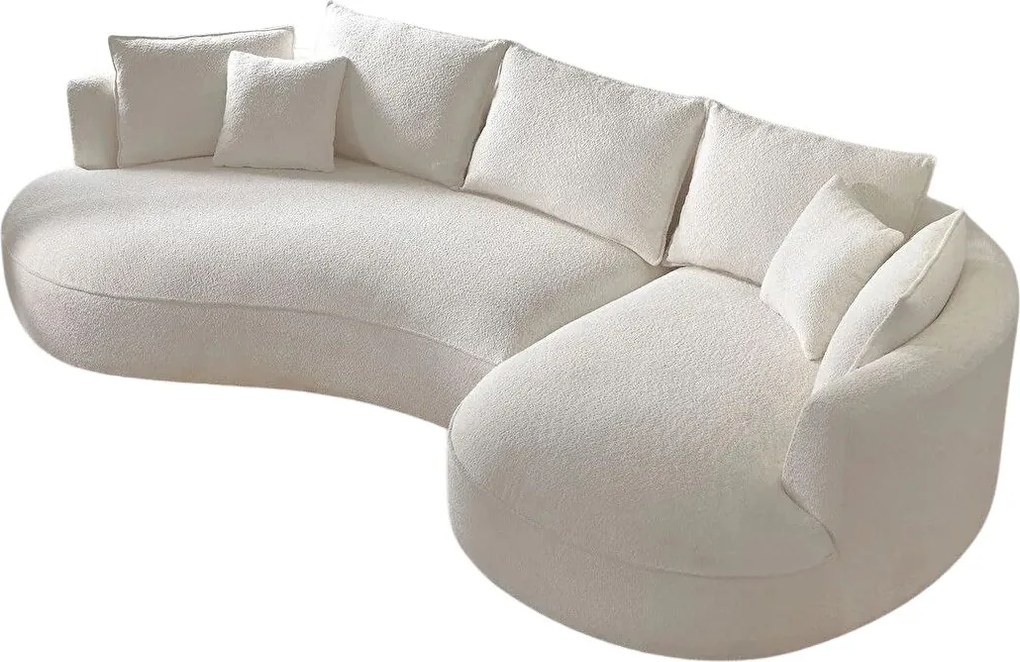 Corner Sofa Venedik Right - White White
