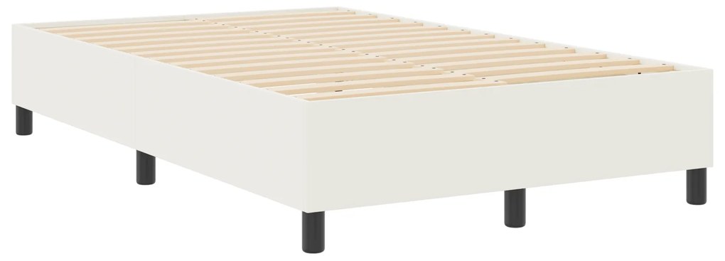 vidaXL Κρεβάτι Box Spring Κρεμ 120x200 εκ από κορντούρα