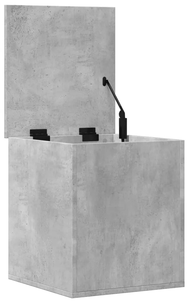vidaXL Κουτί Αποθήκευσης Γκρι Σκυροδέματος 40x42x46 εκ. Επεξεργ. Ξύλο