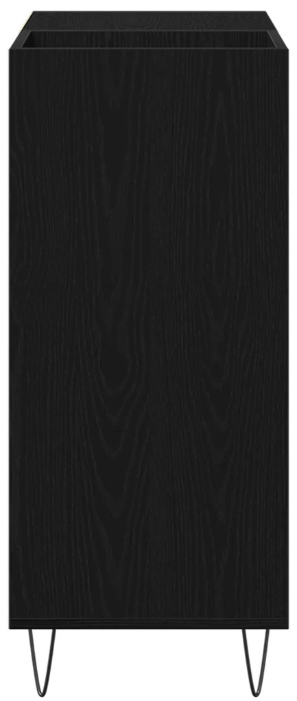 vidaXL Ντουλάπι Δισκοθήκης Μαύρη Δρυς 84.5x38x90 εκ. Επεξεργασμένο Ξύλο