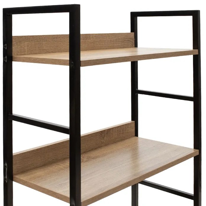 ΒΙΒΛΙΟΘΗΚΗ- ΡΑΦΙΕΡΑ RAMON PAKOWORLD ΦΥΣΙΚΟ-ΜΑΥΡΟ 60X28X125,5ΕΚ
