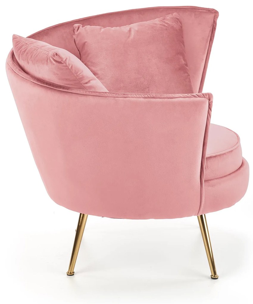 ALMOND leisure chair color: pink