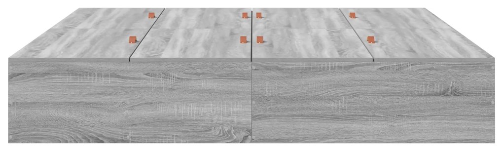 vidaXL κρεβάτι αποθήκευσης Γκρι Sonoma 200x200 εκ