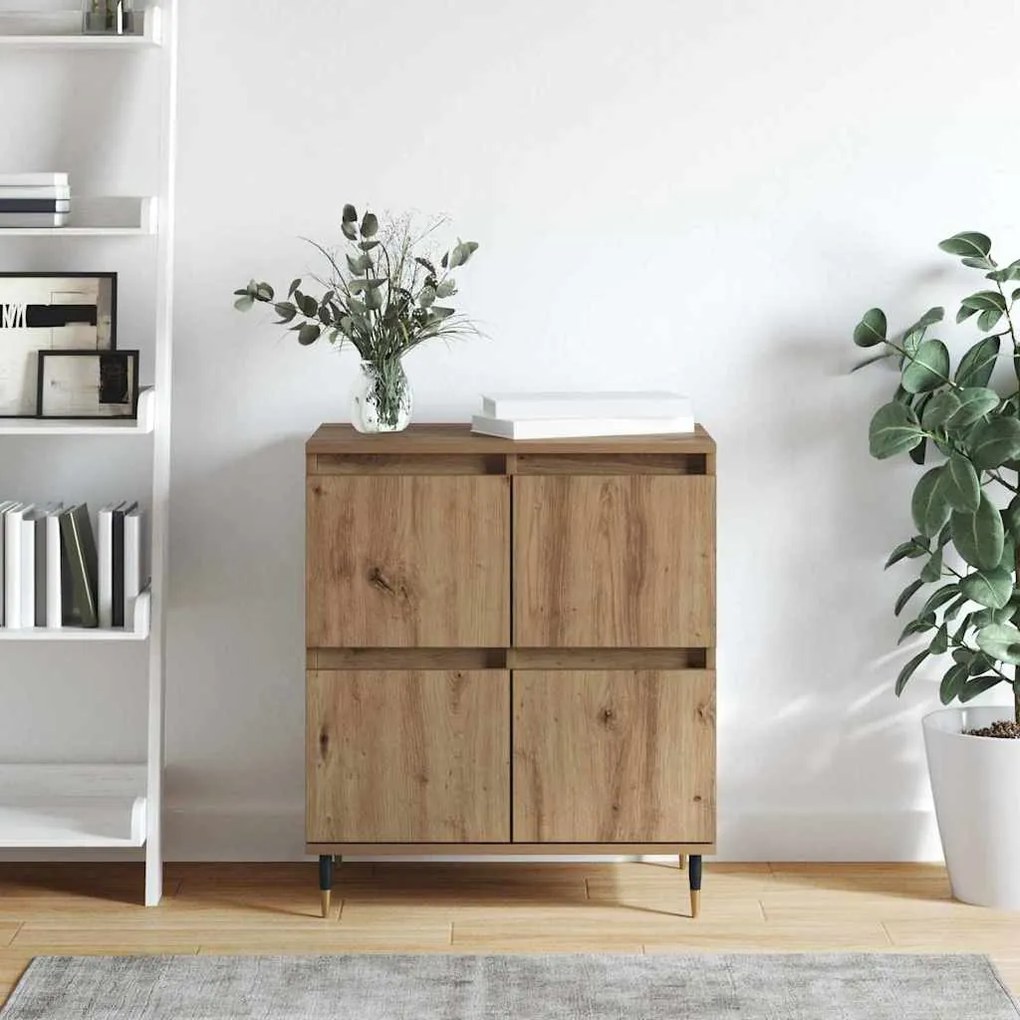 vidaXL Πλαϊνό γραφείο Καφέ 60 x 35 x 70 cm Επεξεργασμένο ξύλο