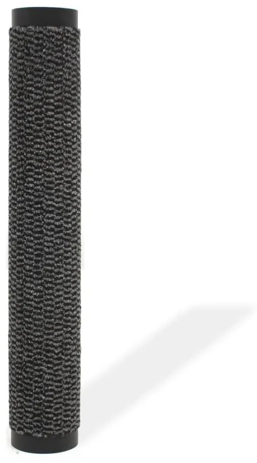 Πατάκι Απορροφητικό Σκόνης Ορθογώνιο Ανθρακί 40x60 εκ. Θυσανωτό - Ανθρακί