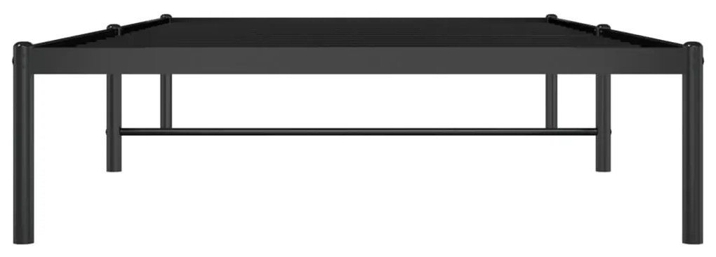 vidaXL Πλαίσιο Κρεβατιού Μαύρο 100 x 200 εκ. Μεταλλικό