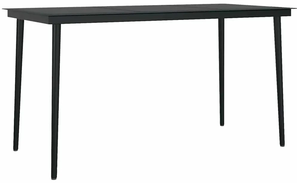 vidaXL Σέτ φαγητού για κήπο με μαξιλάρι 5 pcs Γκρι συνθετικό ρατάν