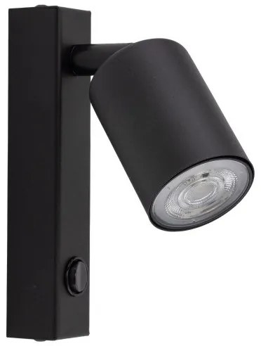 Απλίκα Φωτιστικό Τοίχου GU10 10W IP20 Top TK Lighting-5738-Μαύρο 5738