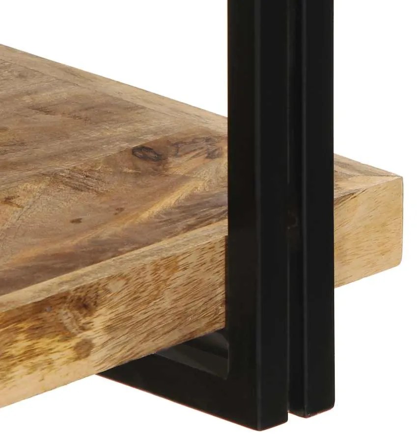 Ράφι τοίχου 110x33x45 cm Στερεό ακατέργαστο ξύλο Mango - Καφέ