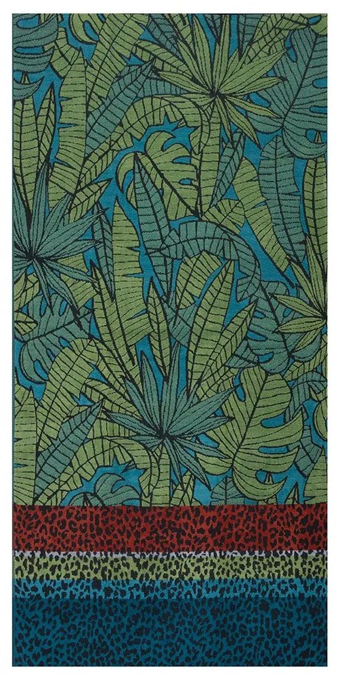 Πετσέτα Θαλάσσης Blossom Bloom Petrol Nef-Nef Θαλάσσης 100X180cm 100% Cotton