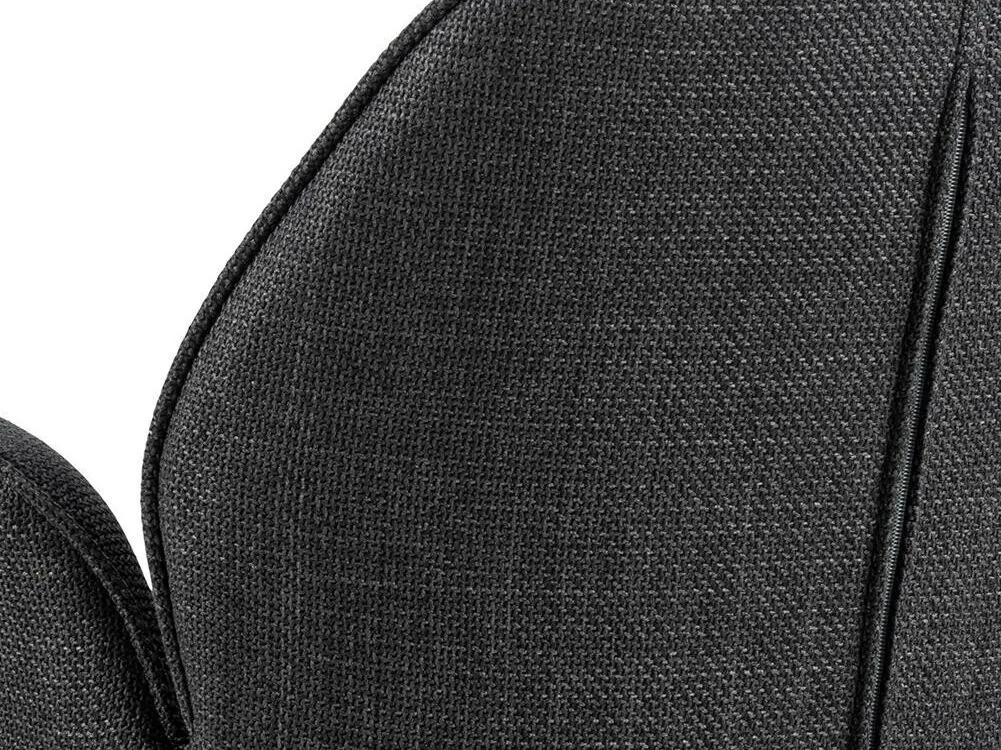 Καρέκλα Oakland 500, Γκρι, Μαύρο, 91x61x59cm, 10 kg, Ταπισερί, Μεταλλικά, Μπράτσα | Epipla1.gr