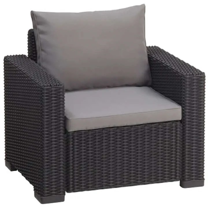 Πολυθρόνα California Dark Grey 83X68X72εκ. (Σετ 2 ΤΕΜ)